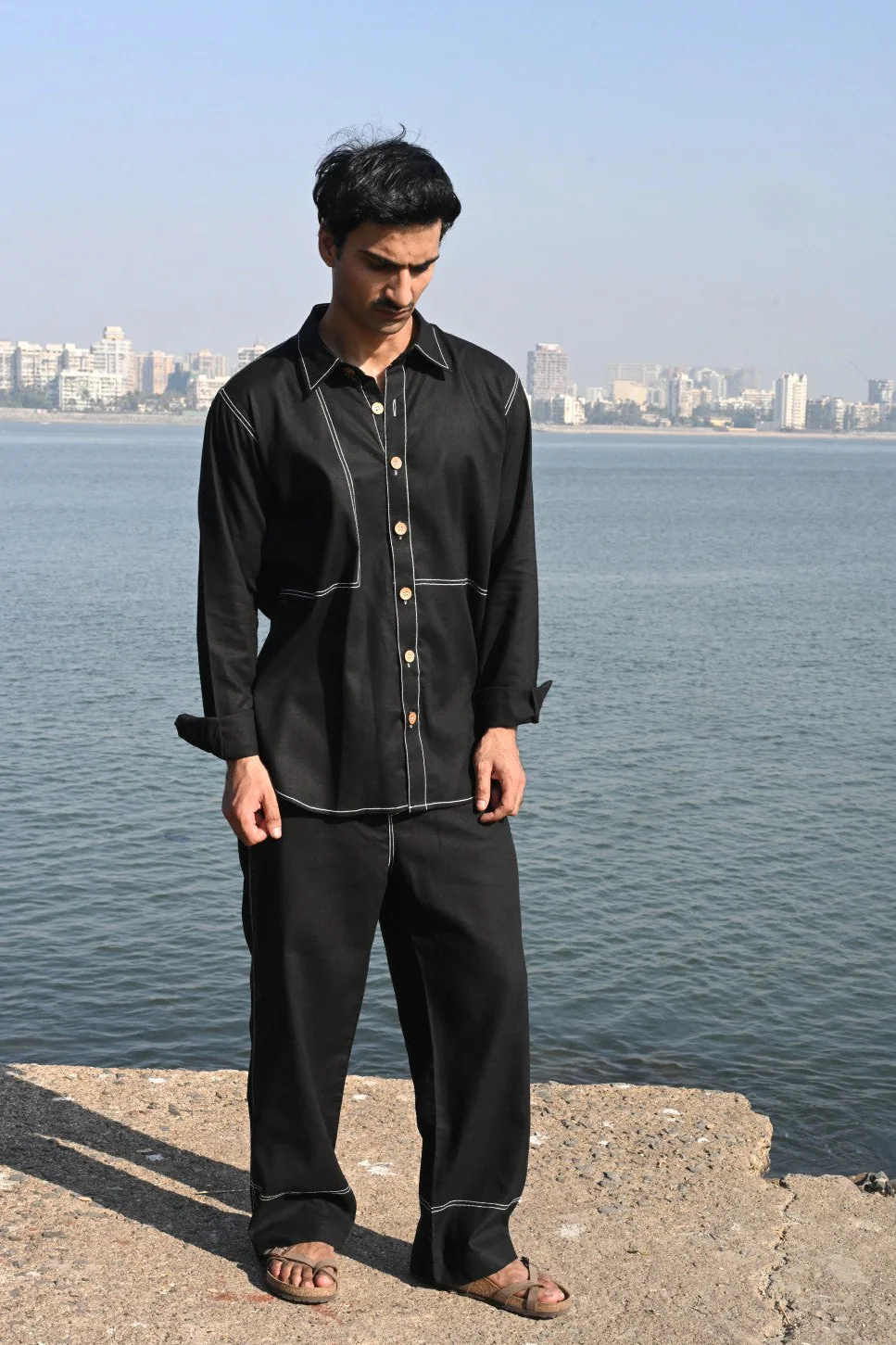 Kuro top stitch shirt - Image 3