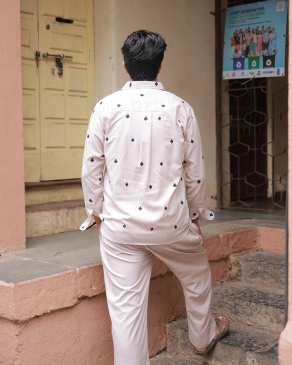 Clubs & Spades-Beige Shirt - Image 7