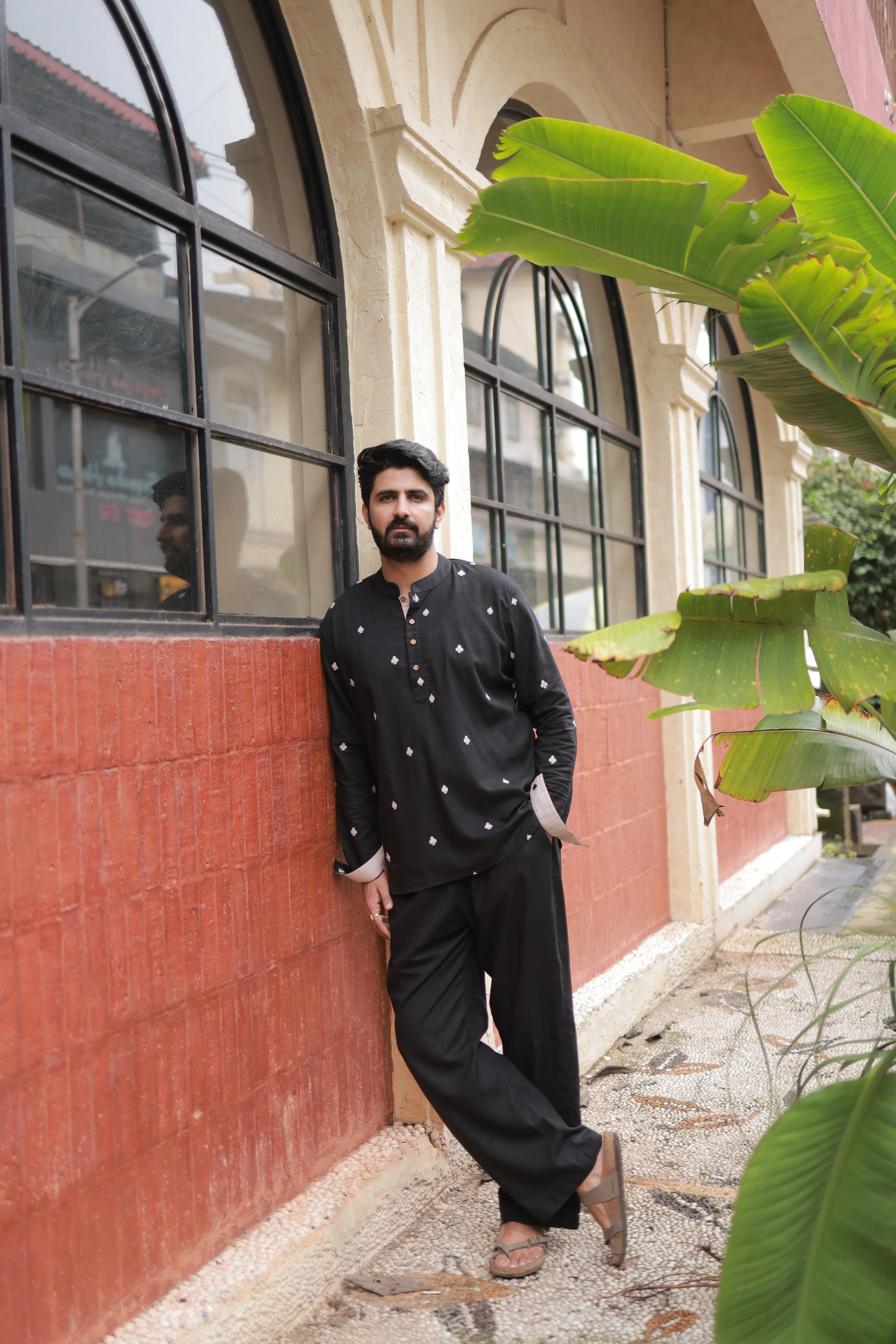 Clubs & Spades-BL Short Kurta - Image 4