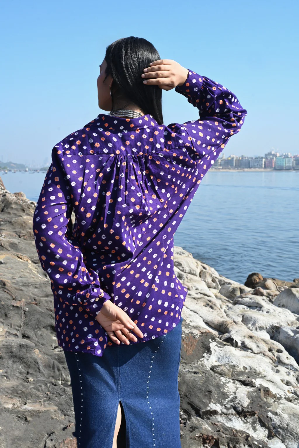 Jamun bandhani shirt - Image 4