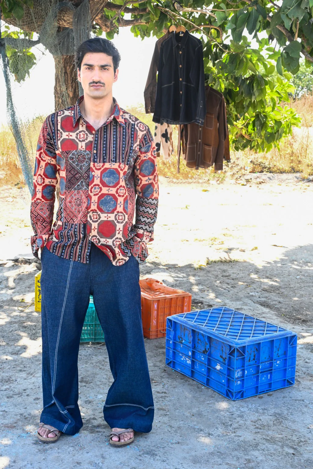 Ajrakh block shirt - Image 3