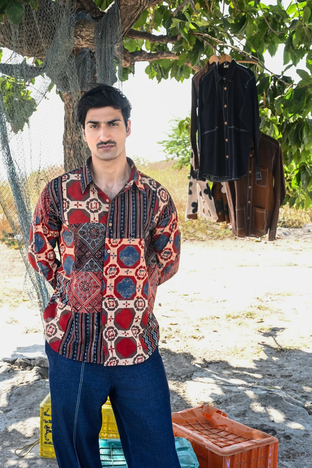 Ajrakh block shirt - Image 6