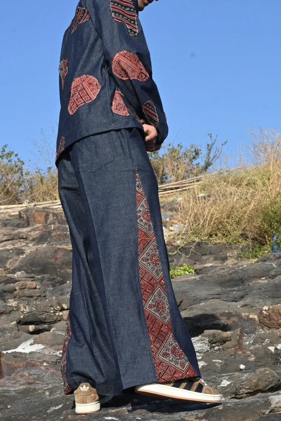 Denim Ajrakh Pants - Image 6