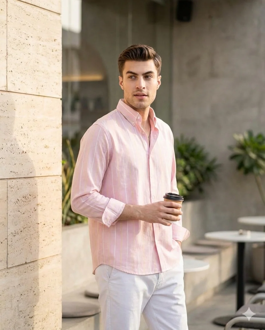 Pink Stripe Shirt - Image 3