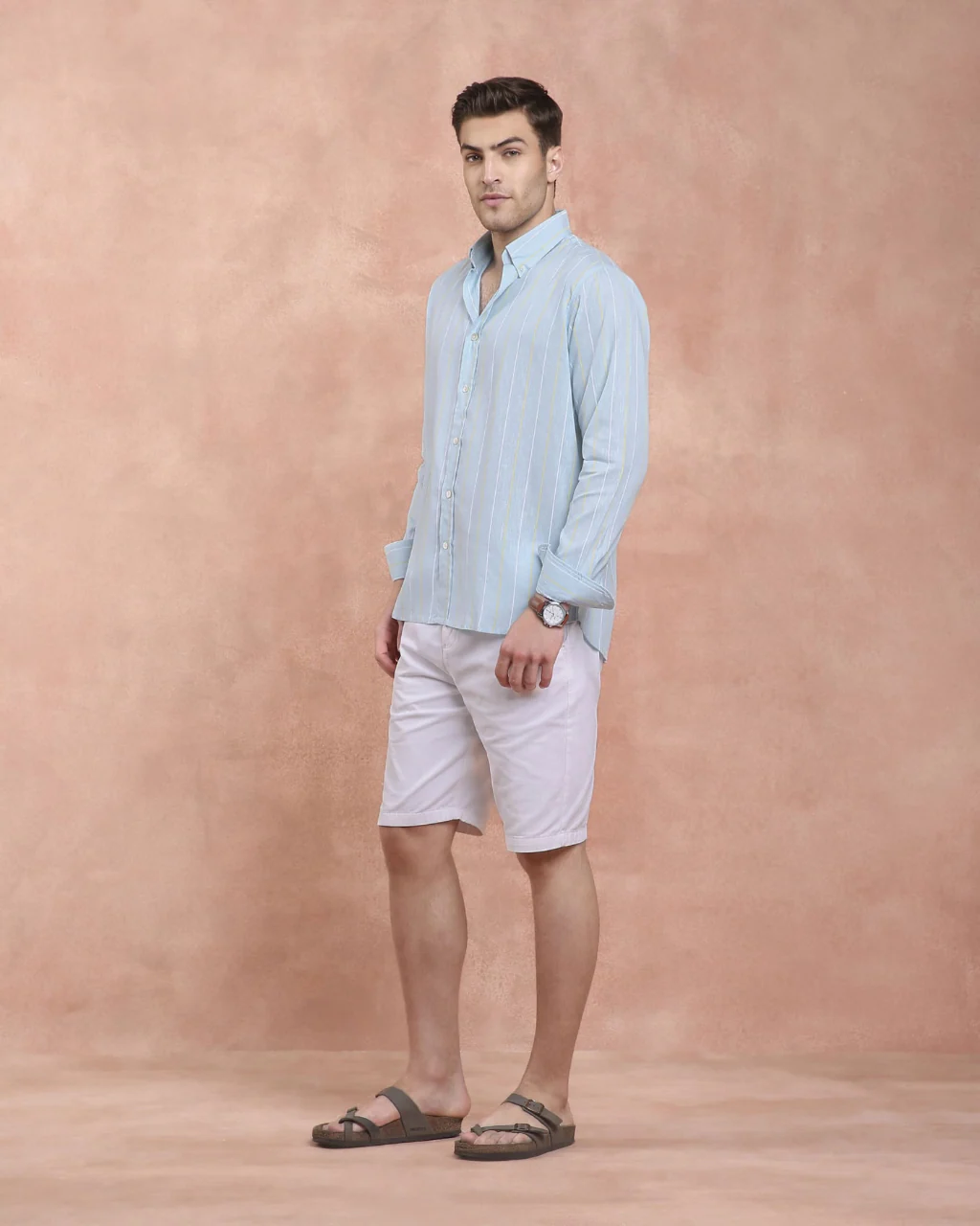 SkyBlue Stripe Shirt - Image 3