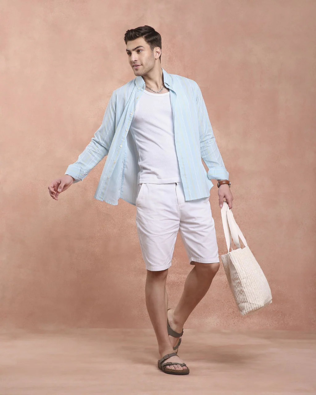 SkyBlue Stripe Shirt - Image 5
