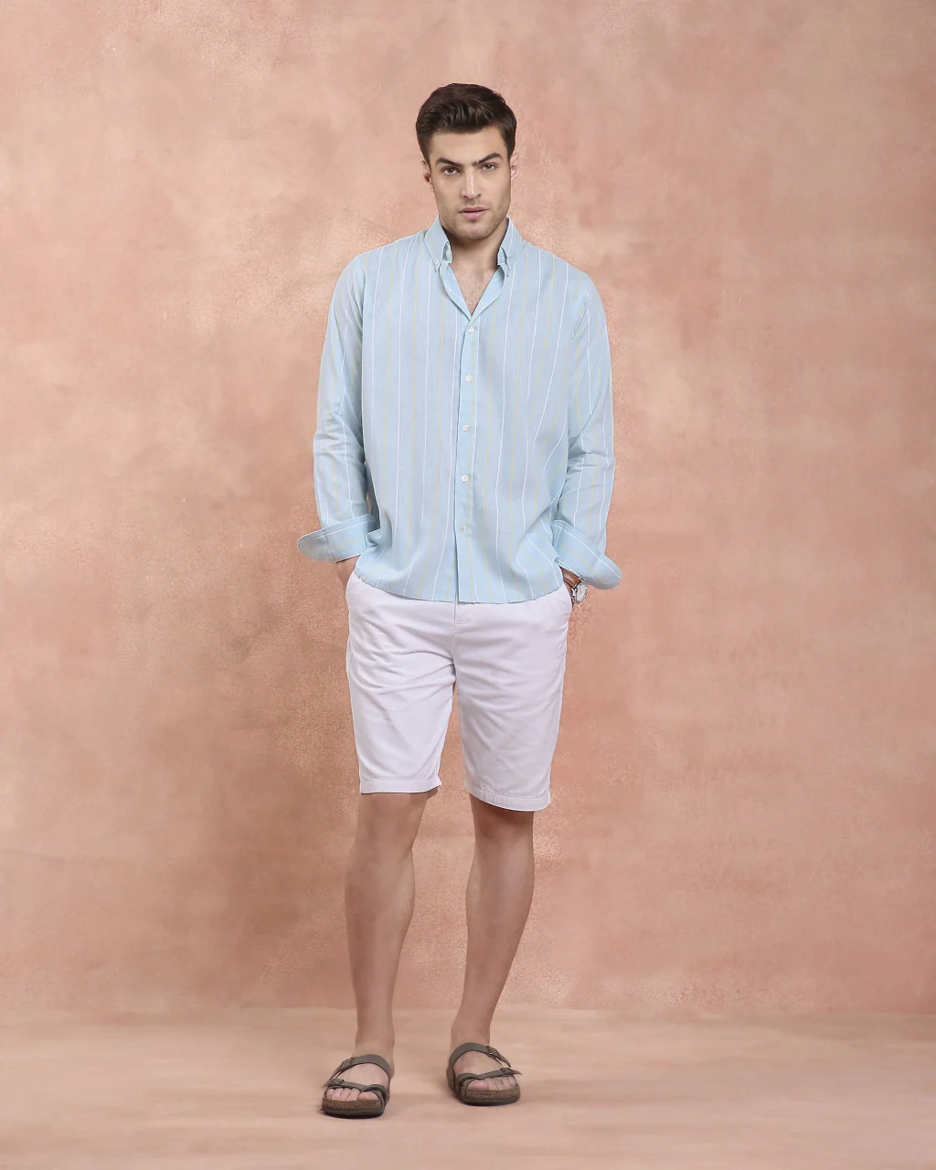 SkyBlue Stripe Shirt - Image 6